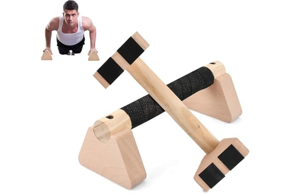 2 Pcs Barre Parallele 25cm, Barre Dips avec Base Antidérapante, Poignée Épaisse, Capacité Charge 300kg, Parallettes Calisthenics, Haltere Musculation, Poutre Gymnastique pour Push Up Yoga