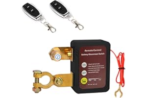 EVIEUN Stacca Batteria per Auto 12v 240A, Nero Interruttore Staccabatteria Automatico Con Telecomando,Sezionatore Auto Remoto Senza Fili per ATV,Barca,Auto,RV,Camion