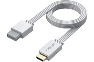 AUTOUTLET Adapter Wii HDMI, Real Plug and Play, konwerter 1080P/720P Wii na HDMI obsługuje wszystkie tryby wyświetlania Wii, kabel HDMI z 150 cm zintegrowaną konstrukcją kabla WII i HDMI (biały)