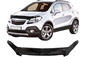 SCOUTT | Hood Deflector Bonnet Guard Compatible With MOKKA 2012-2016 Black, Tinted, Aerodynamic, Acrylic Glass