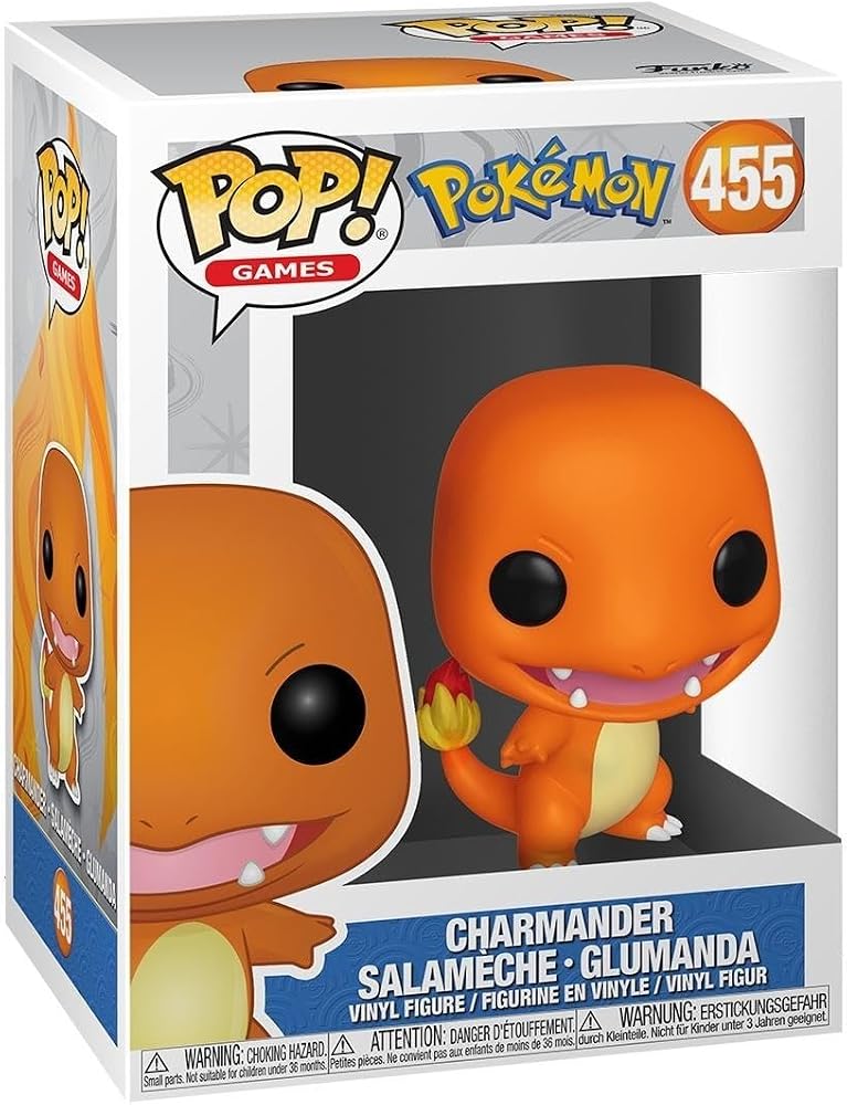 Funko 50403 POP Oyunları: Pokemon Charmander Varsayılan, Renkli Oyuncak Figür