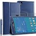 Produktbild Invero® Premium Hülle Ledertasche umfasst Ständer Feature, Displayschutzfolie und Eingabestift Kugelschreiber für Samsung Galaxy Tab Pro 8,4 Zoll SM-T320 SM-T325 (Blau / Blue)