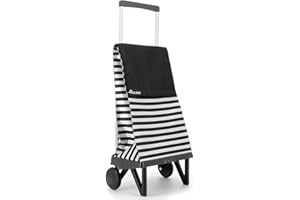 Carro Rolser Plegamatic Marina 2 Ruedas Plegable - Blanco y Negro