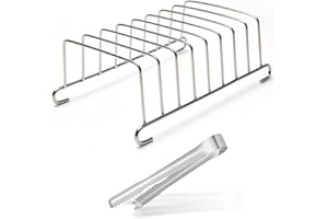 DHSBGWSX 1 Rejilla para Tostadas, 1 Pinzas Magnéticas para Pan, Rejilla para Tostadas para Freidora, Rejilla para Tostadas, Rejilla para Tostadas De Acero Inoxidable