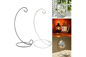 DHliIQQ Supporto per palline di Natale Ornamenti Appeso Espositore L Metallo Forma Gancio Supporto Battuto Supporto Pianta Stand Cesto di Fiori in Ferro