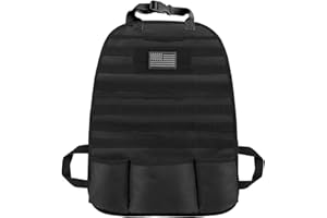 QIUPFGUT Organizer Sedile Auto, Organizer Tattico per Seggiolino Auto, Organizzatore Tattico per Schienale del Sedile Dell'auto, Organizzatore per Sedile Anteriore del Veicolo Sospeso