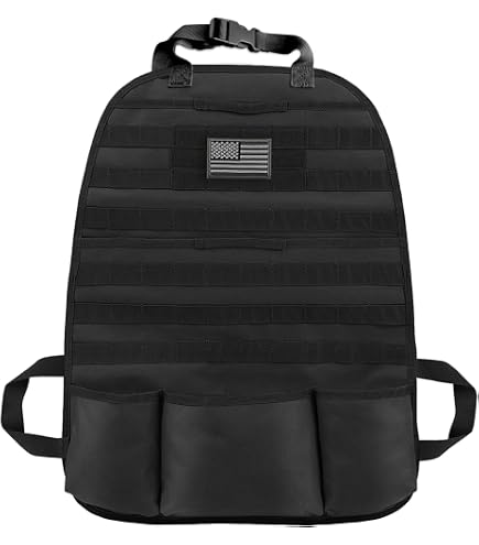 Organizer Tattico Per Sedile Auto – 5 Tasche Rimovibili, Tessuto Oxford Resistente