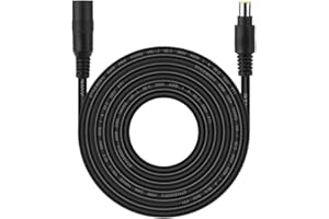 JaneYi Solar Panel Extension Cable 8mm Adapter Cable DC 8mm Connector Cable 14AWG 3M/10FT DC Power Plug Male to Female for Solar Panel Portable Power Station Solar Generator Solar Power Bank