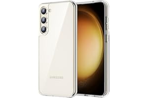 ‎JETECH JETech Etui dla Samsung Galaxy S23 5G 6,1 Cala, Nie Żółknie Odporny na Wstrząsy Pokrowiec Ochronny, Odporne na Zarysowania, Twardy Tył PC (Przezroczyste)