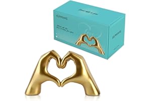 GZVDYG Taylor Lover Merch Gold Heart Hands Sculpture Birthday Decorations Gifts Living Room Bedroom Shelf Desk Coffee Table Accessories Statue Bobo Bathroom Decor Home Décor Accents Women Girls(Small)