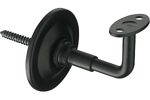 Amig - Trappräckesstöd - Stål - Rost- och korrosionsbeständigt - För inomhus- och utomhusbruk - Färg: Svart - Mått: Ø 70 x 75 x 45 mm