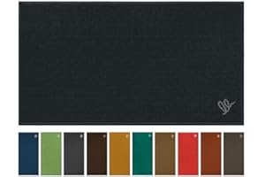 OLIVO TAPPETI OLIVO.shop | SMART Tappeto cucina moderno multiuso, tappeto cucina antiscivolo lavabile, passatoia corridoio antiscivolo, vari colori e misure (50x130 cm, NERO)