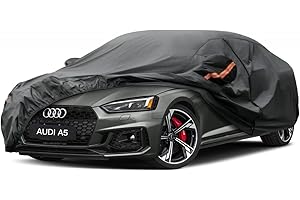 Kayme 7 Layers Car Cover Waterproof Breathable, Custom Fit Audi A5 (2009-2023), Outdoor Full Cover Sun Rain UV Dust All Weather Protection. Shipping From European Warehouse.