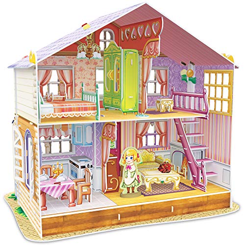 CubicFun p678h - 3D Puzzle La Casa de Muñecas la casa de Sara 4 Habitaciones