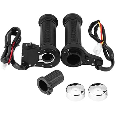 Poignées Chauffantes Moto IP67 - 3 Températures Réglables, USB 5V, Velcro Ajustable