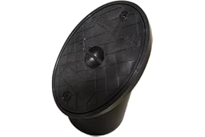 SHMOX Underground Drainage Oval Rodding Point - Plastic 110mm Black Rodding Eye