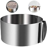 Orret Home Stainless Steel Adjustable Cake And Cake Mold, Adjustable Cake Circle, Adjustable Bread Mold, Pastry And D