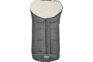 Altabebe AL2203-76 Winterfußsack Active Kollektion für Kinderwagen, hellgrau - whitewash