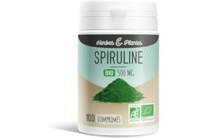 Spiruline Bio 100 Comprimés 500 mg- Herbes et Plantes