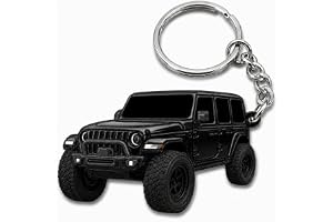 FOUR WHEEL BEAST Jeep Wrangler Keychain - Officially Licensed Jeep Rubicon Accessories JL Key Chain JKU 2024 2023