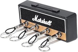 DIWAISI Marshall Key Holder JCM800 Keychain Wall Mounted Storage Key Hooks Guitar Amp Key Hooks for Musician Lovers1, Black