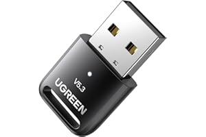 UGREEN USB Bluetooth 5.3 Adaptador para PC Compatible con Windows 11 10 8.1, Adapter Dongle para Auriculares Teclado Ratón Altavoces Mando de PS5 PS4 Switch