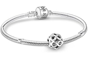 APUUESN Sterling Silber Charms Armband Mit Logogravur, Armbänder Moments Serie, Armbänder Me Serie,Charms Anhänger Armband From 17CM to 21CM,Gold,Silber