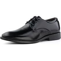 Santimon Burgundy Dress Shoes For Men Sleek Pointed Toe Lace-up Derby