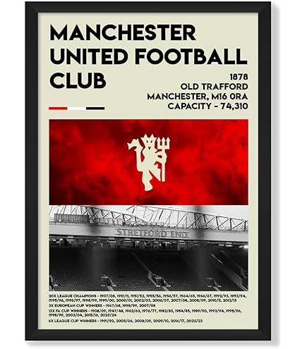 A poster of Eric Cantona, which a Manchester City fan has added a few