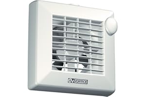 Vortice 11222 Kleinraumventilator, Automatische Innenklappe, 90 Grad Umlenkung, 10 cm Rohranschluss, Punto,M 100/4