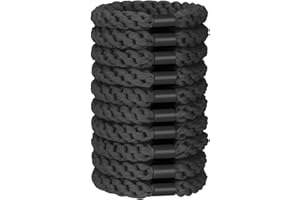 JessLab Ensemble de 10 élastiques pour Cheveux, Doux et élastiques sans Dommage pour Femmes Attaches pour Queue de Cheval Extensibles Accessoire pour Filles Femmes et Dames, Noir
