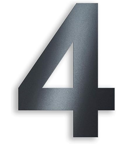 Selbstklebende Ziffer 6 Aus HartPlastic – 40 Mm, Schwarz, Wasserfest Für Innen & Außen