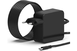 MJXYXCDH 45W USB C Cargador Alimentación Tipo C para ASUS Chromebook C302CA C302C C302 C101PA C213SA C523NA C223NA C423NA Adaptador para Lenovo HP Switch OLED Lite MacBook Pro Acer USB C Ordenador Portatil