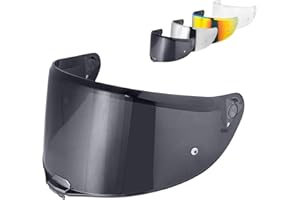 MXJ GEAR Visiere Casque Moto pour FF811/VECTOR II/Citation II,Plein Visage Moto Casque Pare-Brise Visière,Remplacement de Visière de Lentille de Casque de Bouclier de Vent de Moto. (Noir)