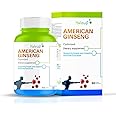 HALEUP American Ginseng - 500 Mg | 60 Capsules | Enhances Immunity | Boosts Strength & Stamina | Improves Alertness & Concentration | Formulated in USA - 60 Count (Pack of 1)