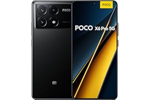 XIAOMI Poco X6 Pro - Smartphone de 8+256GB, Pantalla AMOLED de 6.67” 120Hz 1.5K, MediaTek Dimensity 8300-Ultra, Triple cámara de hasta 64MP, 5000mAh, Negro (Versión ES)