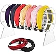 Umelee Acrylic Headband Holder, Headband Jewelry Organizer for Teens Girls Women Gifts, Display Stand, Detachable Organiser Storage Rack for Headband Chain Bracelet Necklace