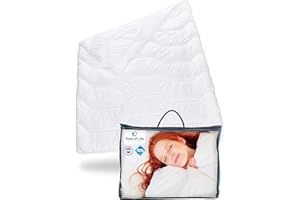 Third of Life Edredón de Verano 135x200 cm Blanco | Colcha Ligera con Control de la Humedad y Alta Transpirabilidad | Higiene Óptima para Personas Alérgicas | Nórdico para Cama Pequeña