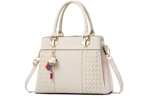 KEEPOP Women Purses Satchel Handbags Ladies Designer Top Handle Tote Bag PU Leather Bag