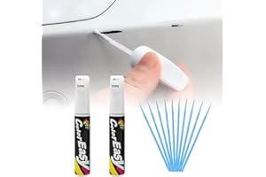 Cutiolly Lápiz De Retoque,Lápiz de Retoque Brillante,Pintura Retocar Arañazos Coche,Quita Arañazos Coche (Blanco-2pc)