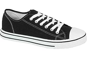 FASHION STAR Mens Canvas Lace Up Casual Espadrilles Gym Trainers Plimsolls Pumps Shoes Size