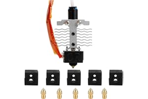 LANKEGU Creality Ender 3 V2 Neo Hotend Kit d'extrudeuse assemblé avec 5 chaussettes en silicone et buses de 0,4 mm pour Ender 3 Neo, Ender 3 Max Neo