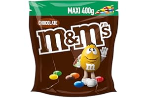 M&M's Choco Snack en Bolitas de Colores de Chocolate con Leche, Chuches Halloween, Chocolate Regalo (400g)