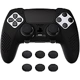 PlayVital Cover Controller per ps5 Edge Joystick Custodia Silicone Protettiva Skin Antiscivolo con Gommini Coprilevette Analo