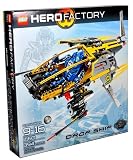 Lego Hero Factory Series Vehicle Set #7160 - DROP SHIP with Stealth Wings, Fins and Soft Exhaust Hoses Plus Pilot Figure (Total Pieces: 394) - LEGO