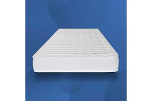 COSMOS - Materasso Memory 90 x 190 cm Singolo Modello Upsilon Promo - Alto 15 CM - Anallergico Antiacaro - Alleviamento Punti di Pressione 7 Zone - Lattice Blue