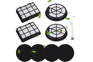 SGIZOKU Filtre pour aspirateur Bosch série 2 BGC05A220A, BGC05A320, BGC05A322, BGC05AAA1, BGS05A221, BGS05A222, BGS05AAA2/01, BGS05A220/02 Filtre Hepa Filtre de protection moteur 2 + Ab. Filtre à air 2 + noir