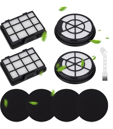 PakTrade Filter-Set geeignet für Bosch BGS05RD2/03, BGS05RD2/05, BGS05X240/ 03, BGS05X240/04, BGS05X240/05 Beutelloser Bodenstaubsauger | Abluftfilter Motorschutzfilter