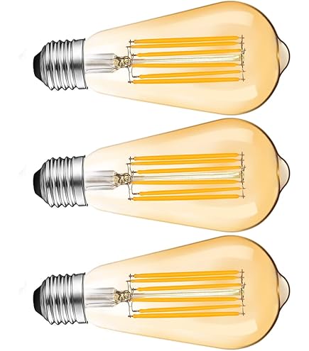 Genixgreen Lámpara LED ST58, Luz LED Retro De 9 W, Equivalente A