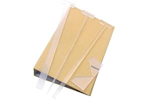 KIBBEH 4er-Pack Buchdeckel-Führungswerkzeug, transparentes Acryl-Buchbindewerkzeug für Anfänger, Buchbindedeckel-Werkzeug für Alben, Tagebücher, Planer und das Herstellen von Buchdeckeln.
